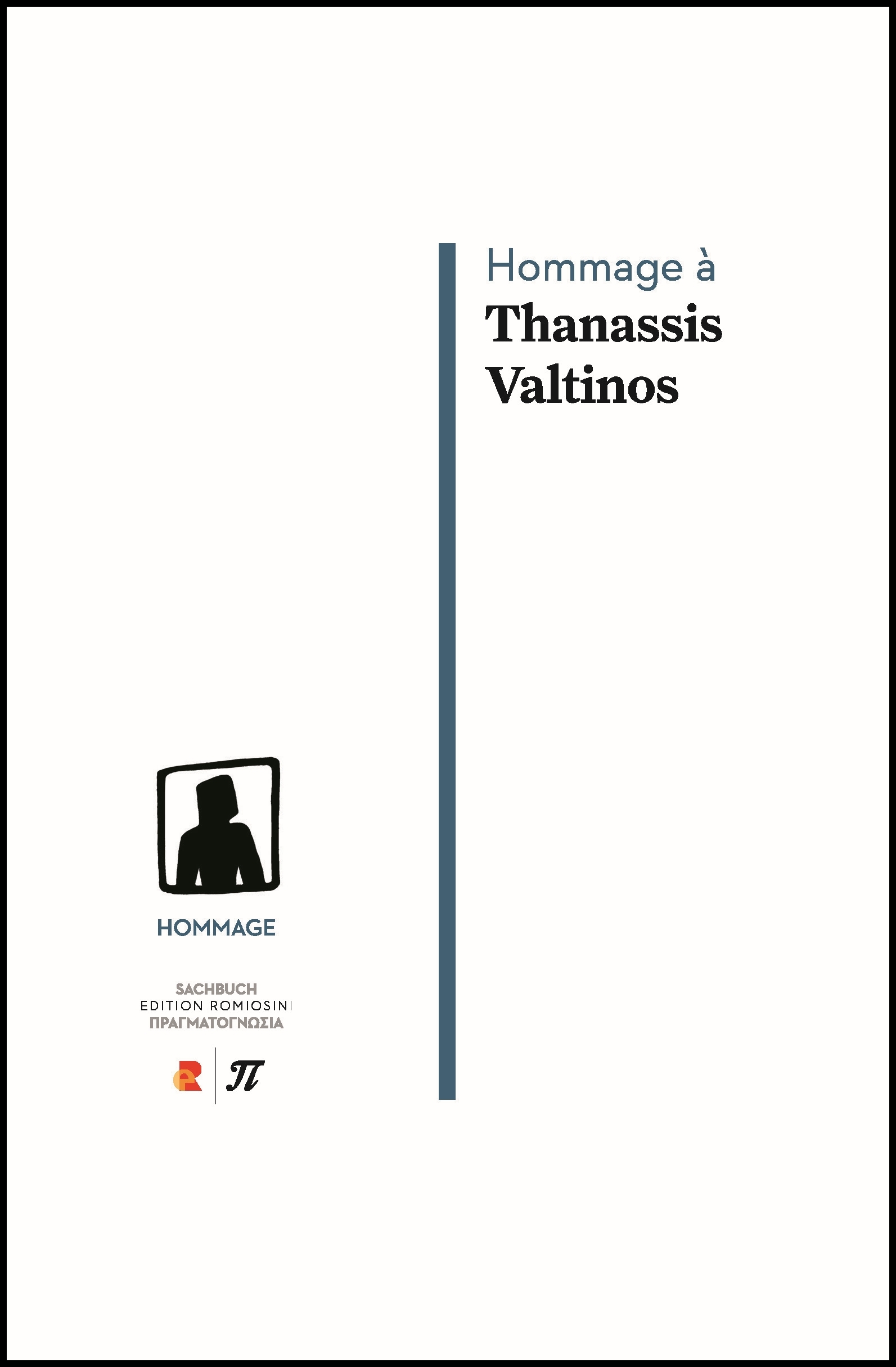 Titelbild für Hommage à Thanassis Valtinos